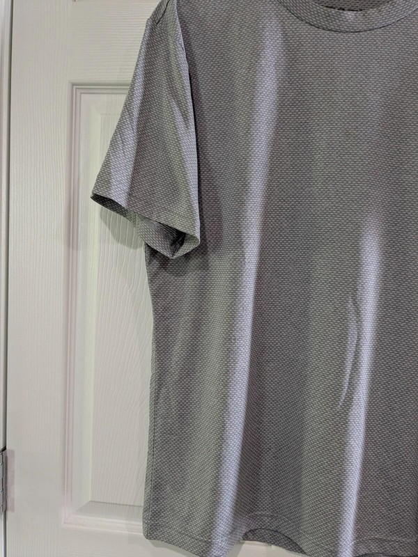 HEAD Men's Hypertek Patterned Athletic Crew Neck Short Sleeve T-Shirt Gray Large gallery
