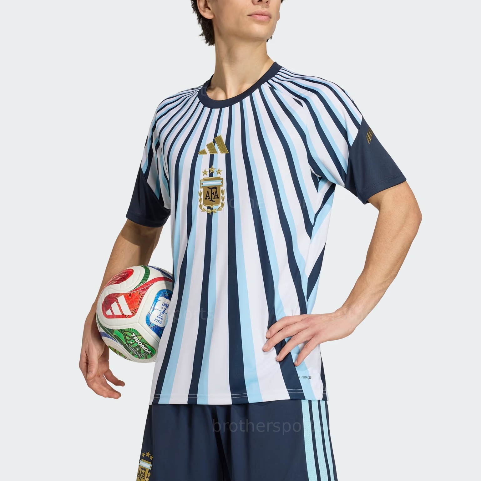 Adidas Soccer Jerseys Men's White Crew Neck Moderate JY9530 gallery