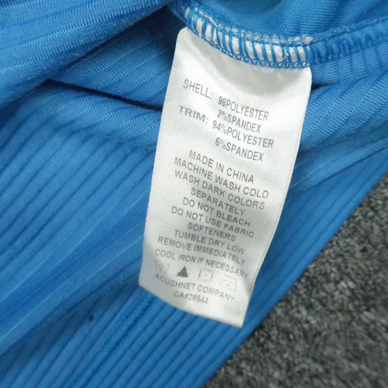 FootJoy Vest Mens Large Blue Golf Quarter Zip Sleeveless Stretch Ribbted * gallery
