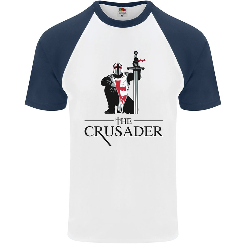 The Crusader Knights Templar St Georges Day Mens s/s Baseball T-Shirt gallery