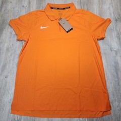 Nike Court 1/4 Zip Tennis Polo Shirt Orange Mens Size L New HQ0792-873