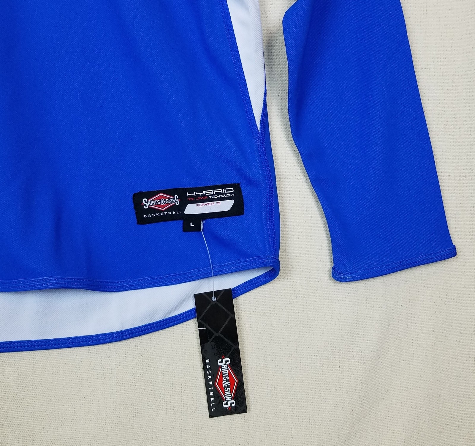FAST / Shirts & Skins Mens Blue Hybrid Tech Poly Basketball Sport Shirt size L gallery