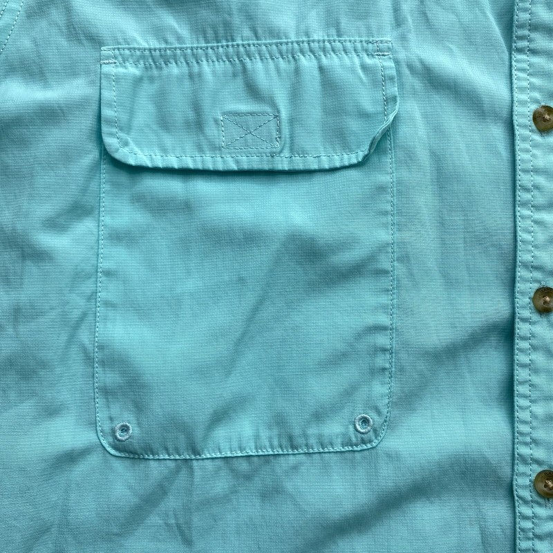 GH Bass Vented Fishing Short Sleeve Shirt Mens 3XL Blue UPF 15 Sunblocker gallery
