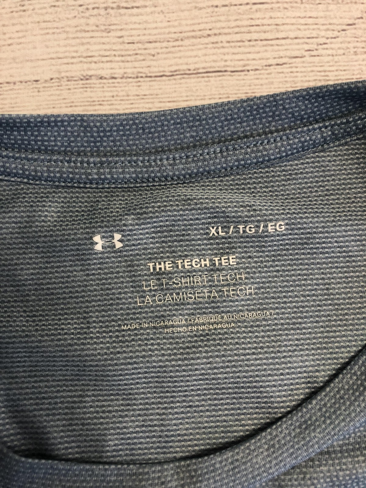 Under Armour Shirt Mens Extra Large Blue Gray The Tech Tee Athletic Performance gallery