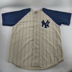 Vtg Mirage Cooperstown Collection Babe Ruth New York Yankees Jersey Mens XL