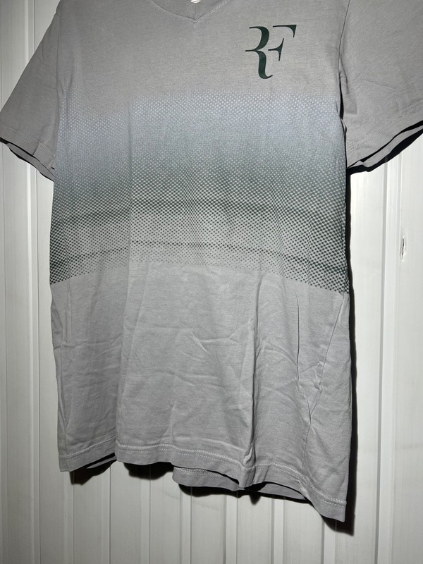 Nike Roger Federer RF Premier Trophy V-Neck Tennis Shirt 547585-096 Size L gallery