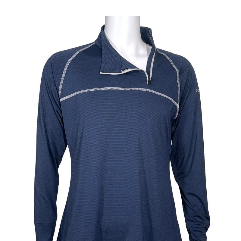 Columbia Golf Mens Long Sleeve Quarter Zip Pullover Shirt Blue XL/TG Outdoor gallery
