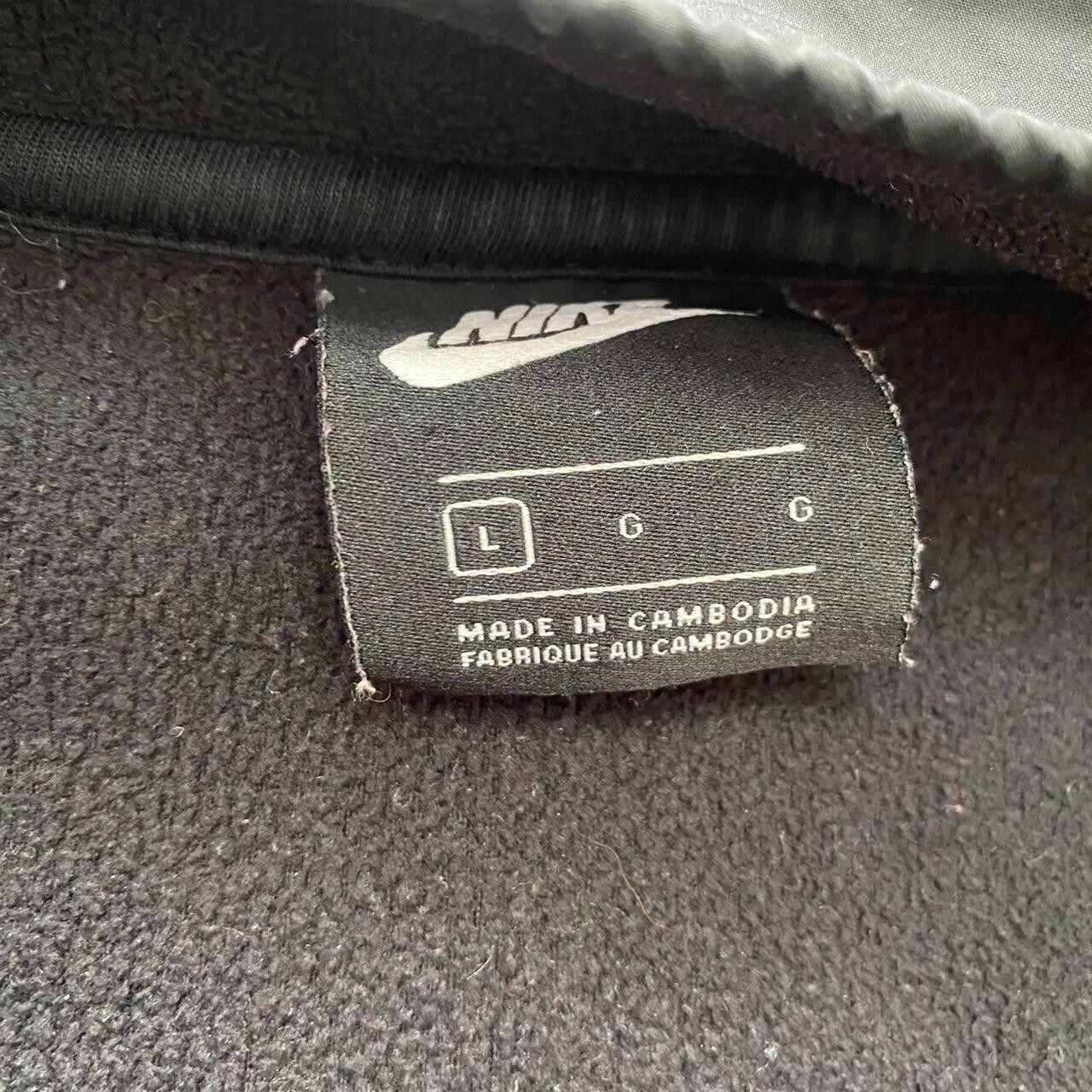 Nike quarter zip poncho front pocket fleece long sleeve SZ L gallery