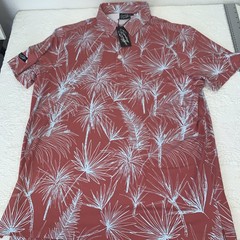 sunday swagger Agave golf shirt large Coral Southwest Palm