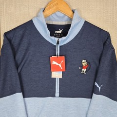 PUMA x PORKY PIG GOLF New Mens Sz 2XL Cloudspun 1/4 Zip Pullover Blue XXL
