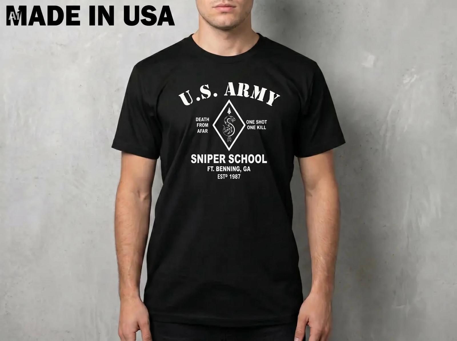 NEW Sniper School Army Special Forces Fort Benning SHIRT SIZE S-2XL MADE IN USA gallery