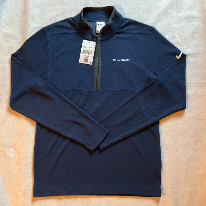 NWT Nike Dri-FIT Men’s Penn State Nittany Lions Victory 1/2 Zip Top, Navy, Sz S gallery
