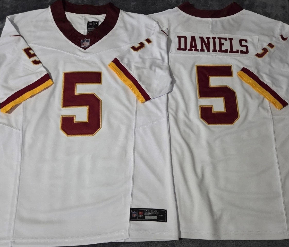 Fast Free Shipping! Jayden Daniels Washington Commanders Stitched Jersey 5 gallery