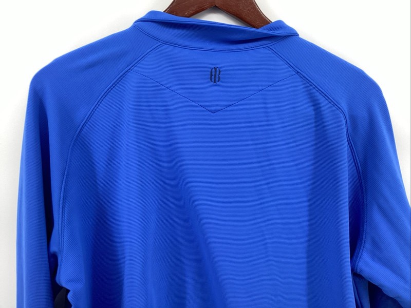 Holderness Bourne 1/4 Zip Pullover Mens L Dry Luxe Performance Tailored Fit Blue gallery