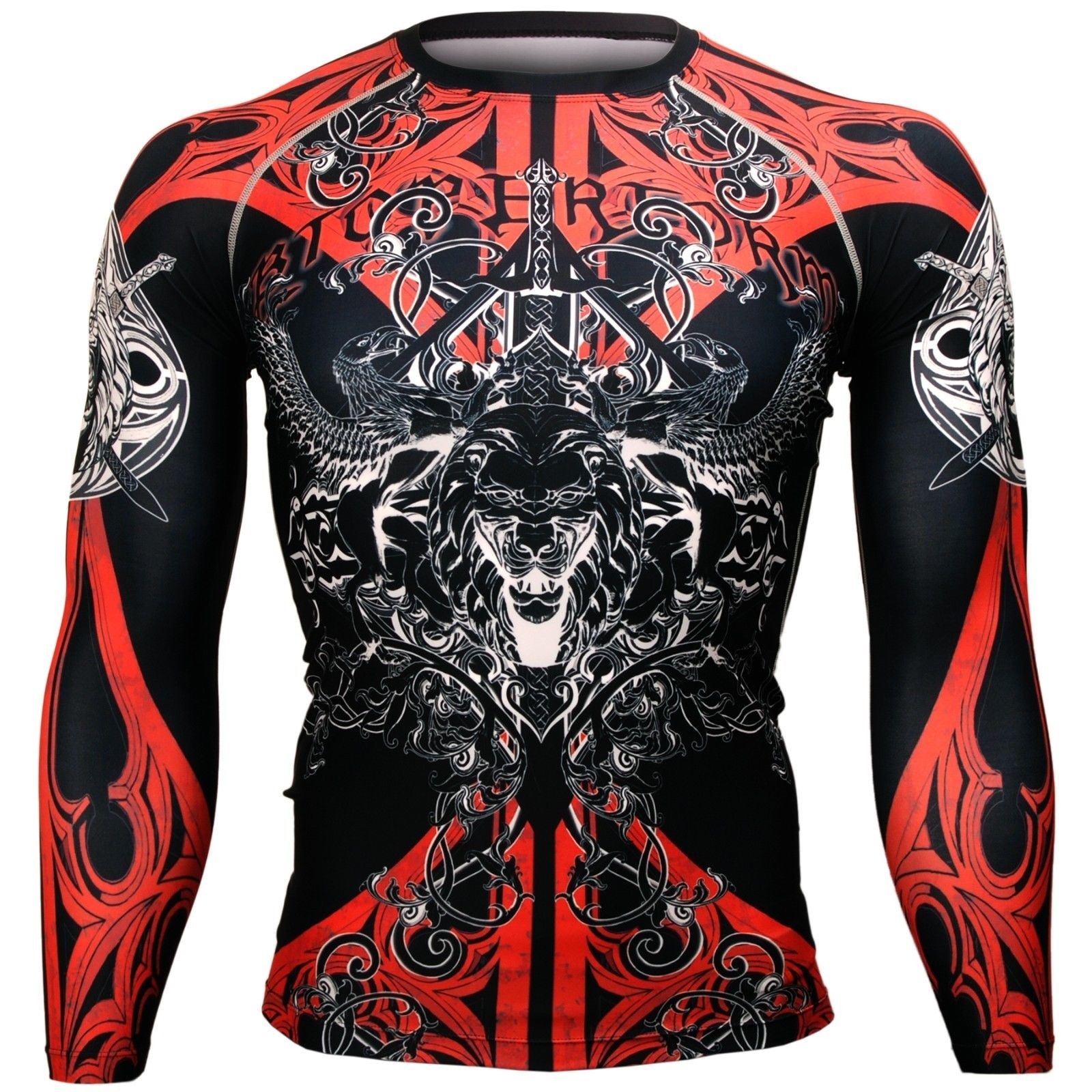 [FX-121] BTOPERFORM Compression Skin Tight Base layer Rash guard MMA Training gallery