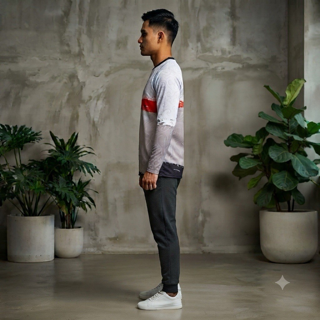 Khmer Yaksha Graphic Long-Sleeve Performance Jersey - Made in Cambodia Size XL gallery