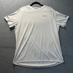 Athletic Shirt Mens XL White Short Sleeve Performance Activewear Tee Baleaf