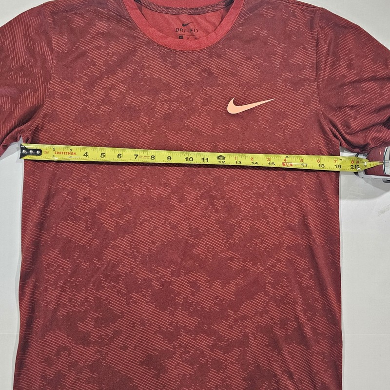 Nike Dri-Fit Training Shirt Men's Medium Red Pre-owned gallery