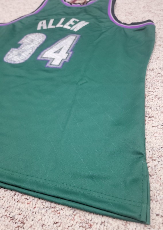 NBA Milwaukee Bucks Ray Allen Mitchell & Ness Jersey 75th Anniversary Size 3XL gallery