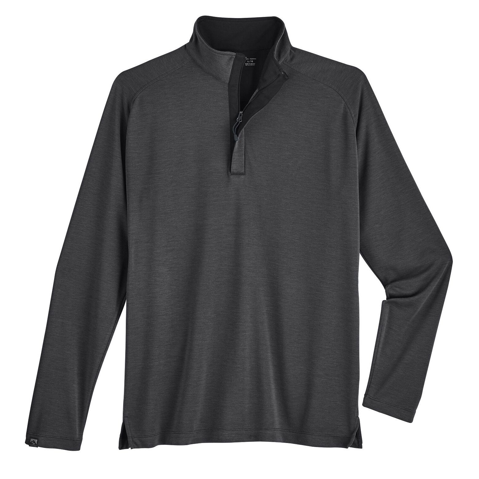 Storm Creek Men s XXL 1/4 Zip Pullover Charcoal Bamboo Long Sleeve Shirt gallery