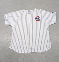Starter Chicago Cubs MLB White pin stripe baseball jersey
