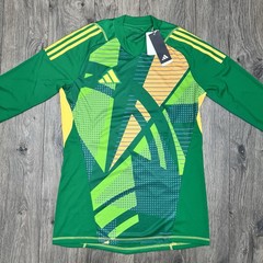 Adidas Goalkeeper Jersey Size Large Mens Green Soccer T24 Slim Fit IS5350