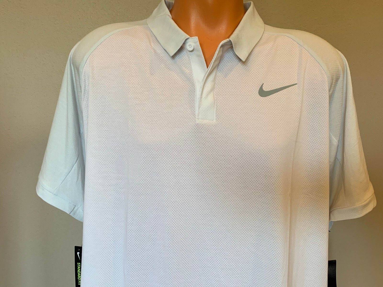 Nike Dry Golf Polo Shirt Top White 891190-100 $65 Men's Size XL gallery