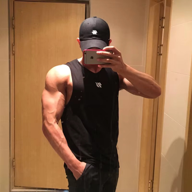 GITF Men's Stringer Tank Top Gym Workout Sleeveless Fitness Running Shirt Vest gallery