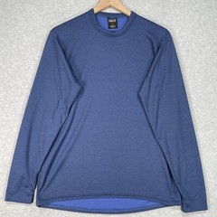 Vintage Patagonia Capilene Shirt M Blue Stretch Outdoor Preppy USA 90s Baselayer