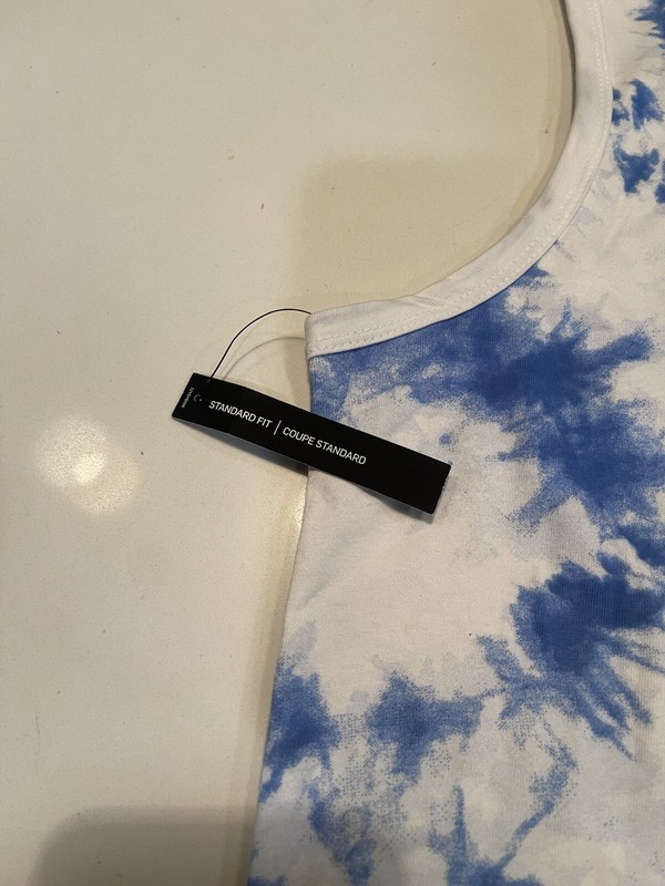 🔥NEW Nike Tie Dye Men's Size Small "Just Do It" Tank Top White Blue CK0154-100 gallery