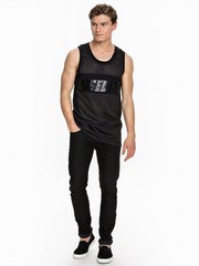Diesel T-Lugo Men’s Designer Luxury Mesh Jersey Tank Top 2 Colors