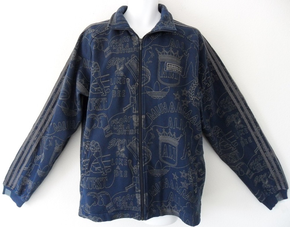 Adidas RARE AOE superstar MUHAMMAD ALI Track sweat shirt Top Jacket firebird Lrg