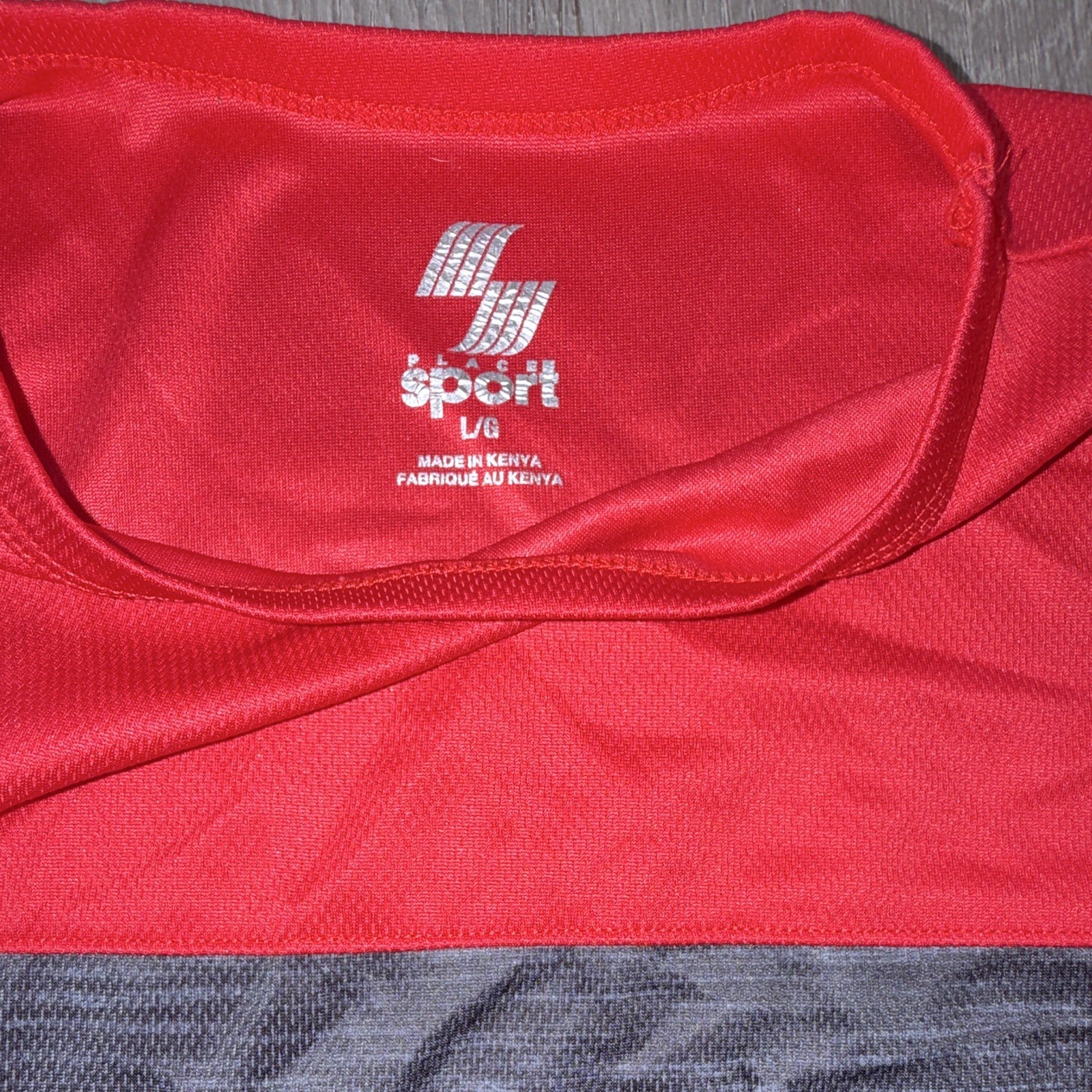 Sport Men’s L/G Lightweight Crew Neck Tank Colorblock Red Black Gray Logo gallery