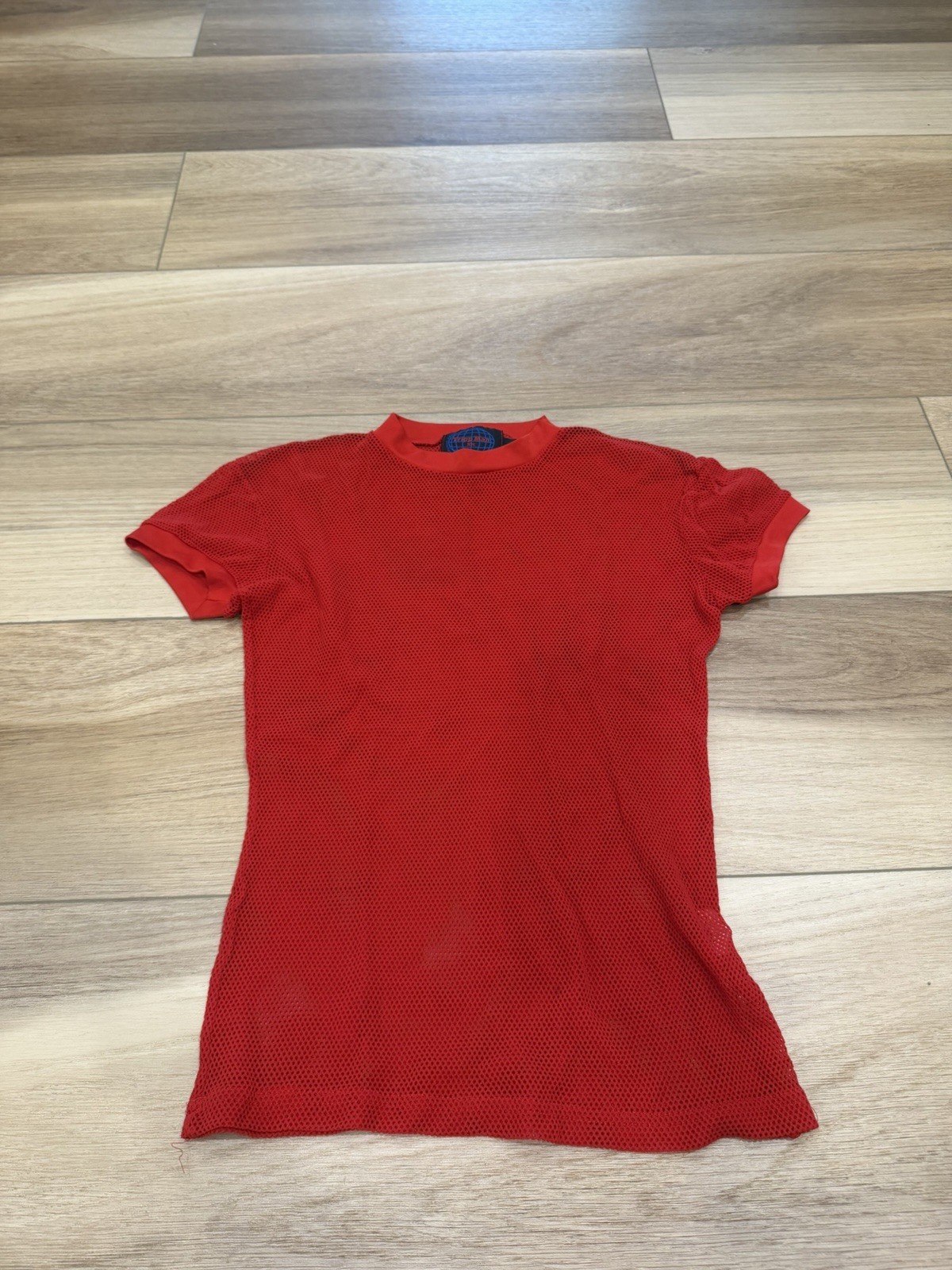 Tripp Men's Red Breathable Mesh Athletic Fit Crew Neck T-Shirt Size S gallery