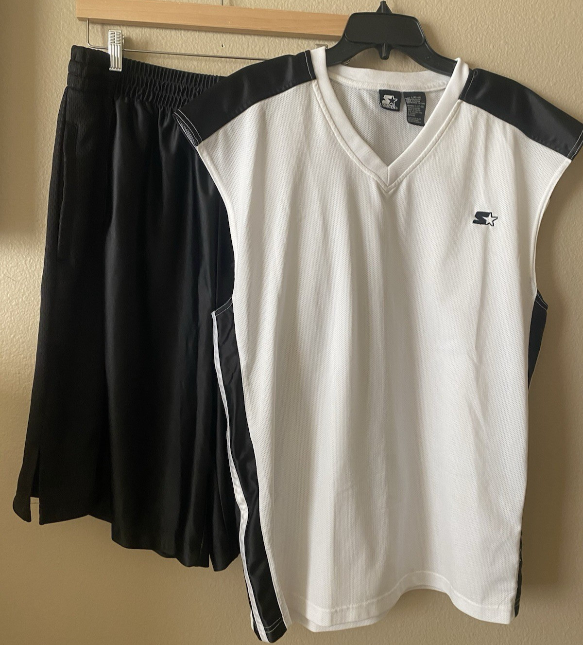 Starter Men's Basketball Shorts XL & Athletic Mesh Sleeveless Jersey Shirt L gallery