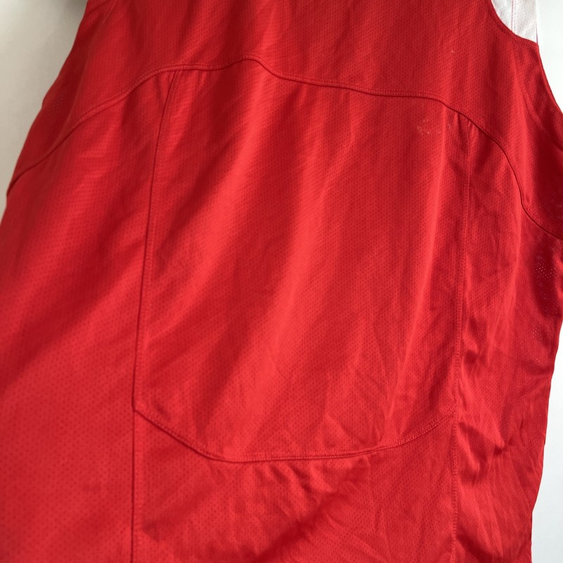 Nike Fit Dry XL 16 - 18 Logo Fitted Sleeveless Gym Sports Red Shirt gallery