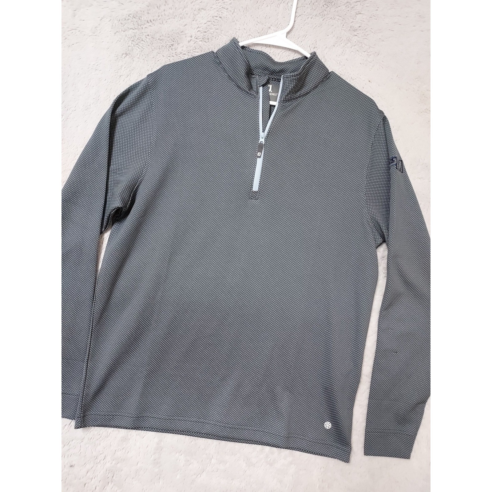 FootJoy Pullover Mens Medium Thermo Series Quarter Zip Golf Activewear Top Grey gallery