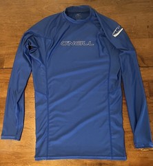 O’Neill Performance Compression Fit Long Sleeve Shirt Royal Blue 50+ UV Large
