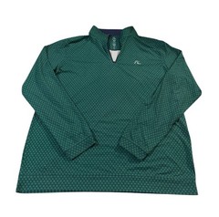 Rhoback Quarter Zip Pullover Mens XL Clover Performance Golf Shirt Long Sleeve