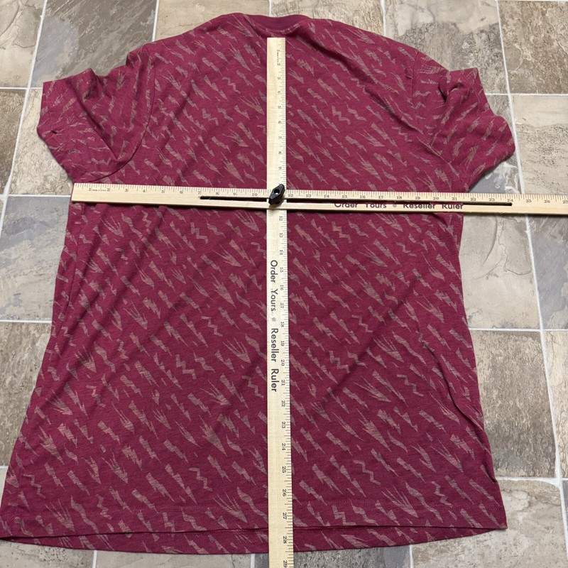 Nike Shirt Mens Extra Large Red Dri Fit Lightning Bolt Running Active gallery