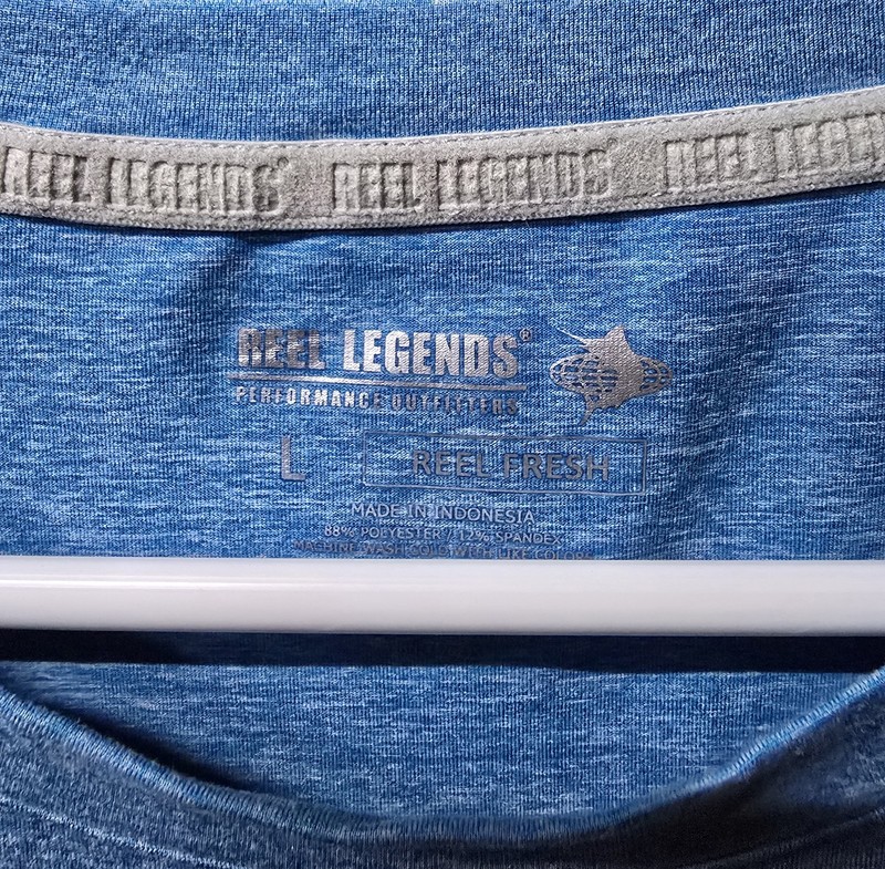 Reel Legends Shirt -Mens L- Keep It Cool - Fishing Lightweight - Reel Fresh gallery