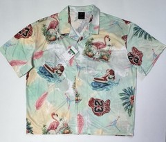 NIKE JORDAN Essentials Men’s Printed Camp Top Sail/Glacier Blue XL IB3007-133