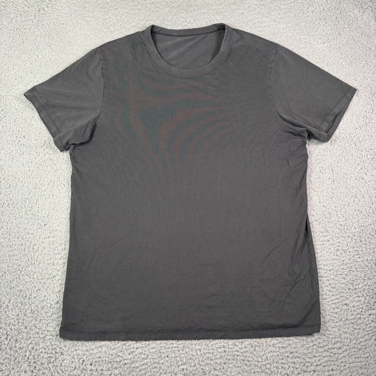 Lululemon The Fundamental Tee Shirt Mens L Black Blank Short Sleeve Crewneck gallery