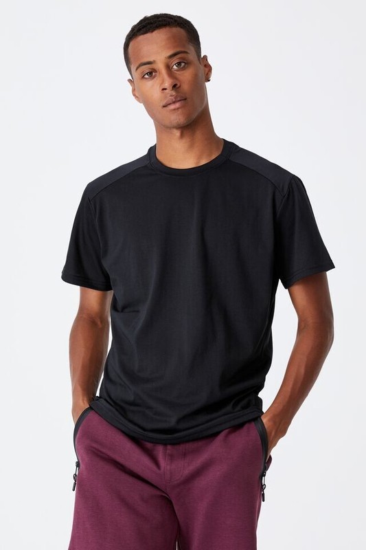 Cotton On Men's Black Performance Active Cotton Touch T-shirt - Sz L - NWT gallery
