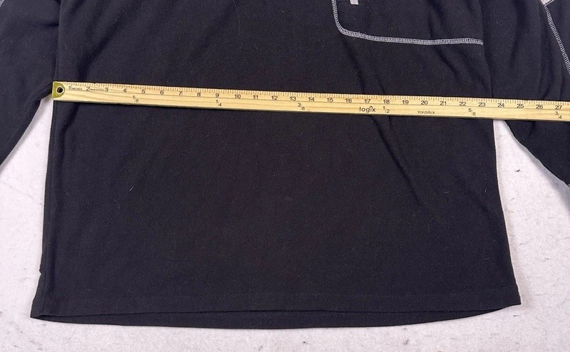 HEAD Mens Fleece 1/4-Zip Size XL Black Classic Top gallery