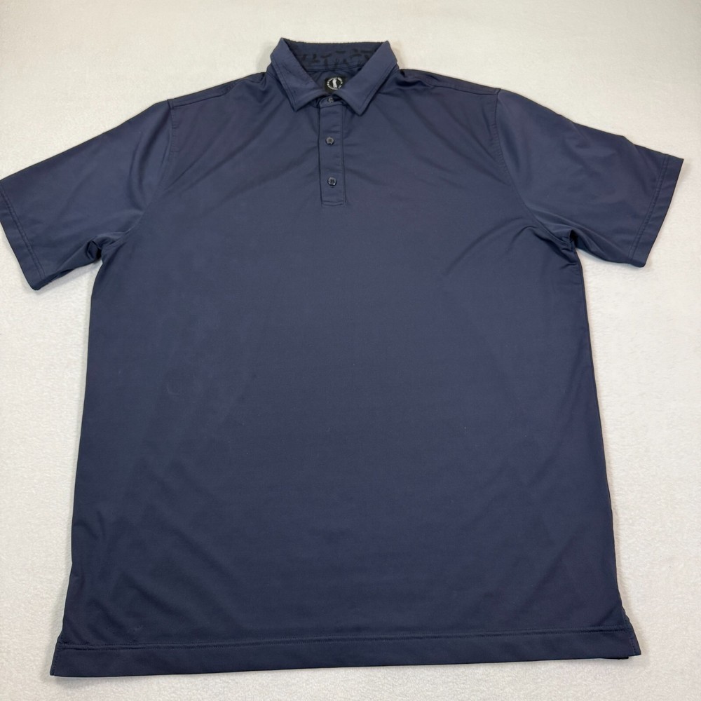 U Suck At Golf Polo Shirt Mens XL Navy Blue USAG Active Tee Outdoor Casual