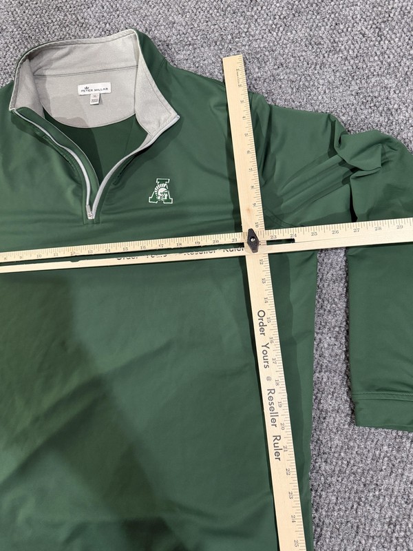 Peter Millar Quarter Zip Pullover Mens XL Green Golf Stretch Lightweight Top gallery