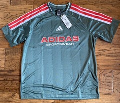 Adidas Sportswear Tiro Tshirt Green Oxide Red White KB9382 Mens Size M NWT