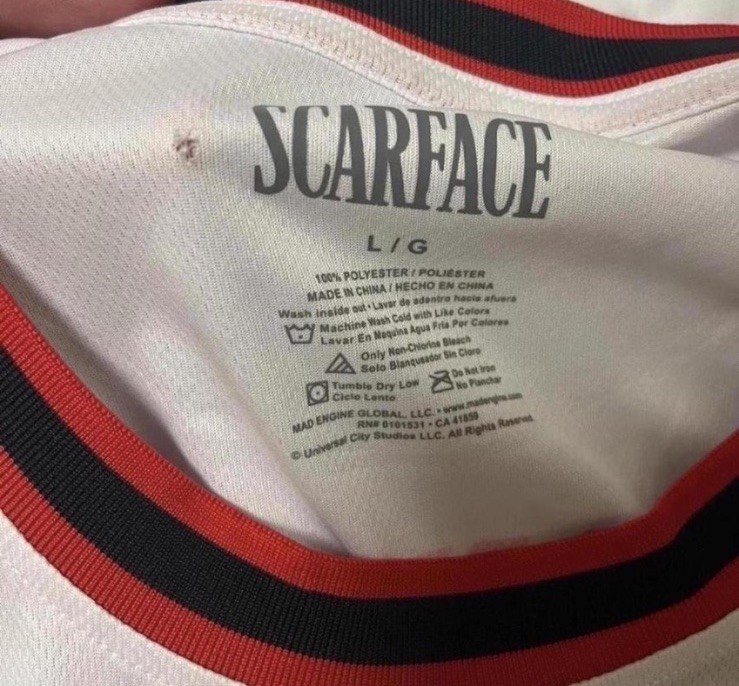 Scarface Basketball Jersey gallery