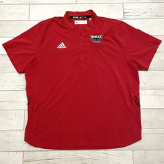 FAU Owls Shirt Mens XL Red Adidas Team Issued Aeroready 1/4 Zip Windshirt